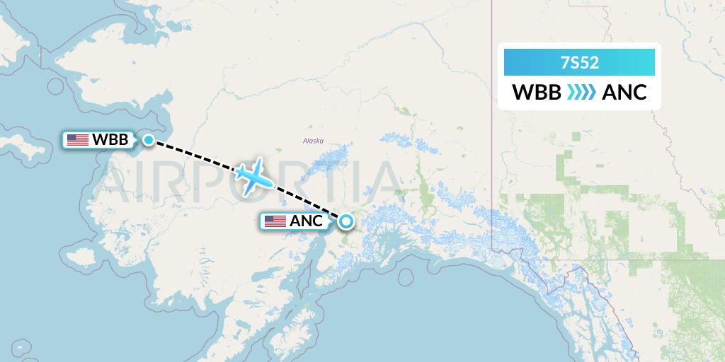 7S52 Flight Status Ryan Air (USA) Stebbins to Anchorage (RYA52)