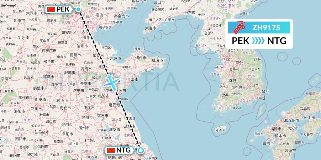 ZH9175 Flight Status Shenzhen Airlines Beijing to Nantong (CSZ9175)
