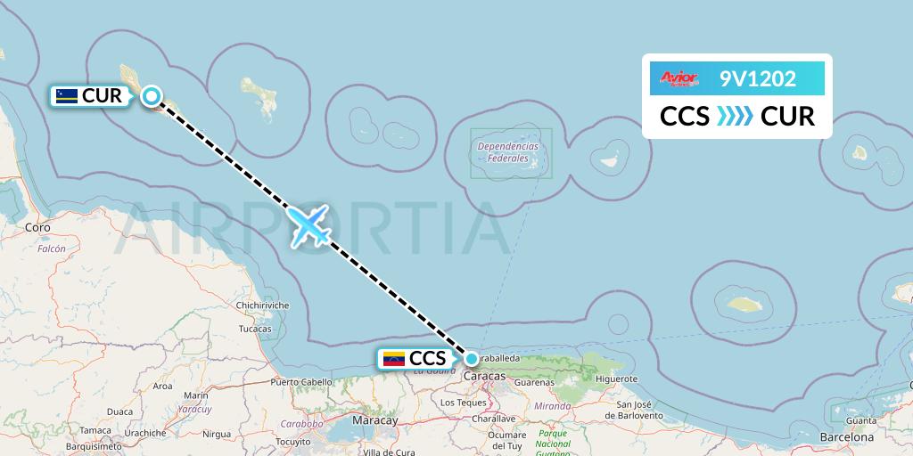9V1202 Flight Status Avior Airlines Caracas to Willemstad (ROI1202)