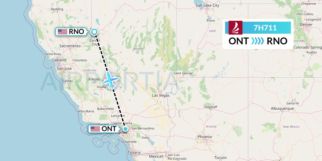 7H711 Flight Status Ravn Alaska Ontario to Reno (RVF711)