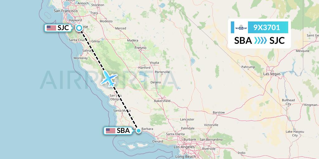 9X3701 Flight Status Southern Airways Express Santa Barbara to San
