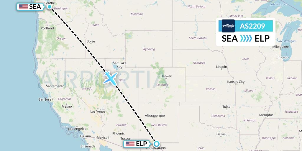 AS2209 Flight Status Alaska Airlines Seattle to El Paso (ASA2209)