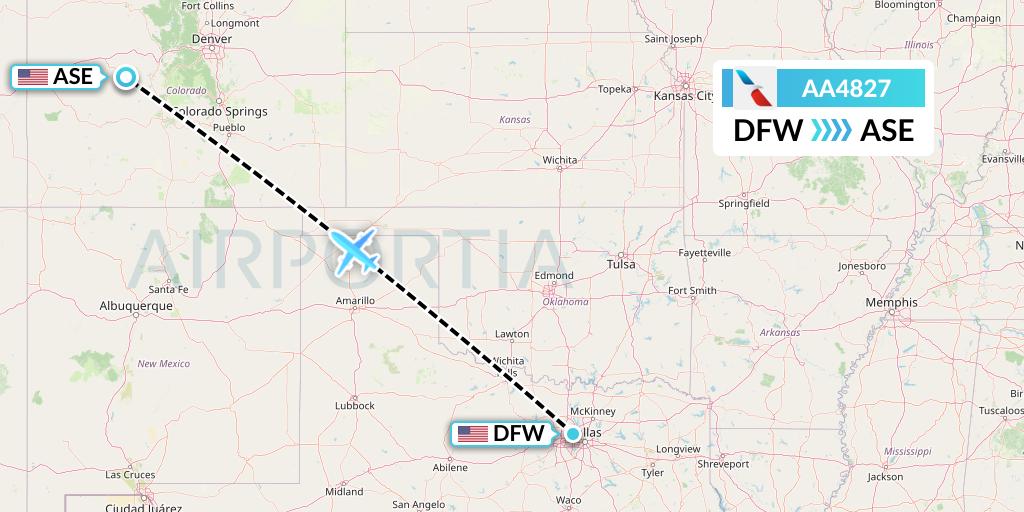 AA4827 Flight Status American Airlines Dallas to Aspen (AAL4827)