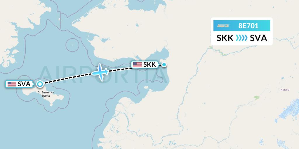 8E701 Flight Status Bering Air Shaktoolik to Savoonga (BRG701)
