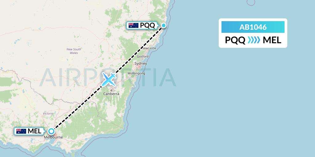 AB1046 Flight Status Bonza Aviation Port Macquarie to Melbourne (BNZ1046)