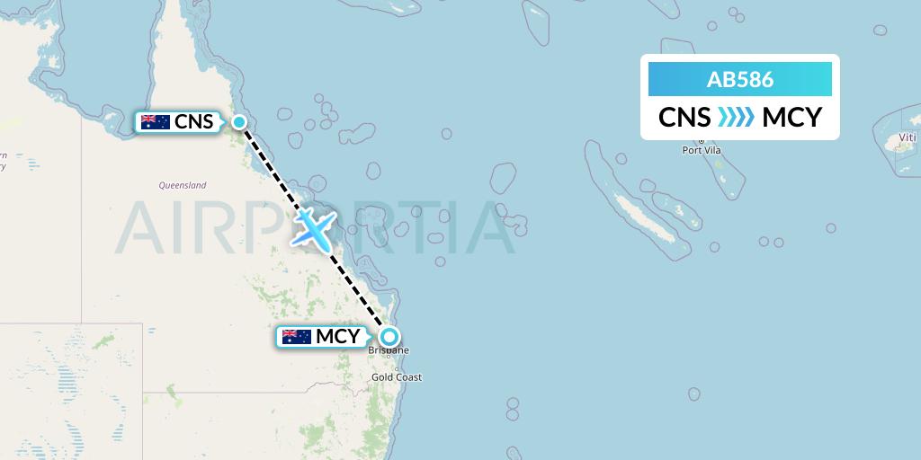 AB586 Flight Status Bonza Aviation Cairns to Sunshine Coast (BNZ586) AB586 Flight Status Bonza Aviation Cairns to Sunshine Coast (BNZ586)