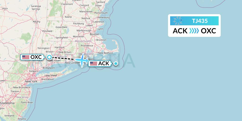 TJ435 Flight Status Tradewind Aviation Nantucket to Oxford (GPD435)