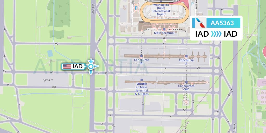 AA5363 Flight Status American Airlines Washington to Washington (AAL5363)