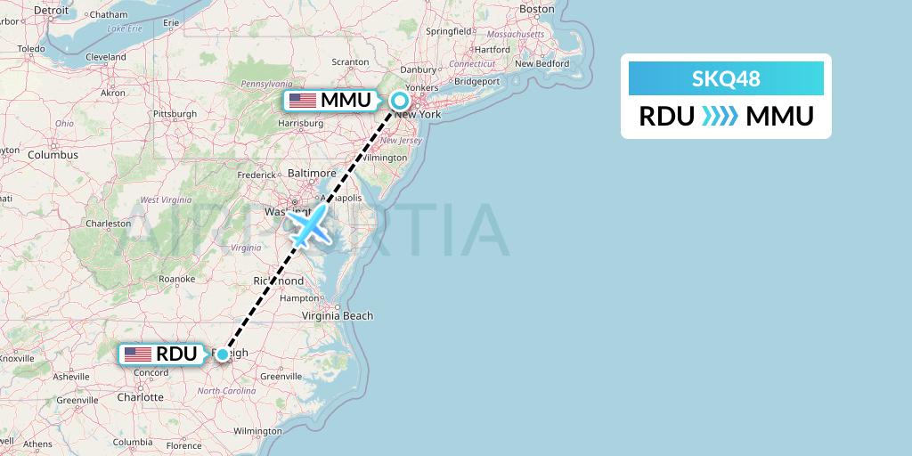 SKQ48 Flight Status Labcorp RaleighDurham to Morristown