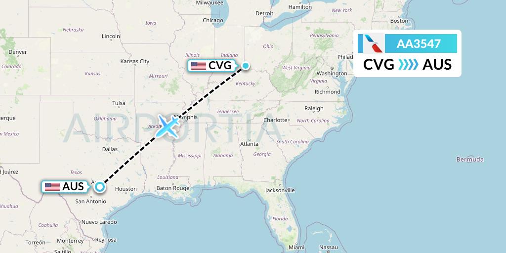 AA3547 Flight Status American Airlines Cincinnati to Austin (AAL3547)