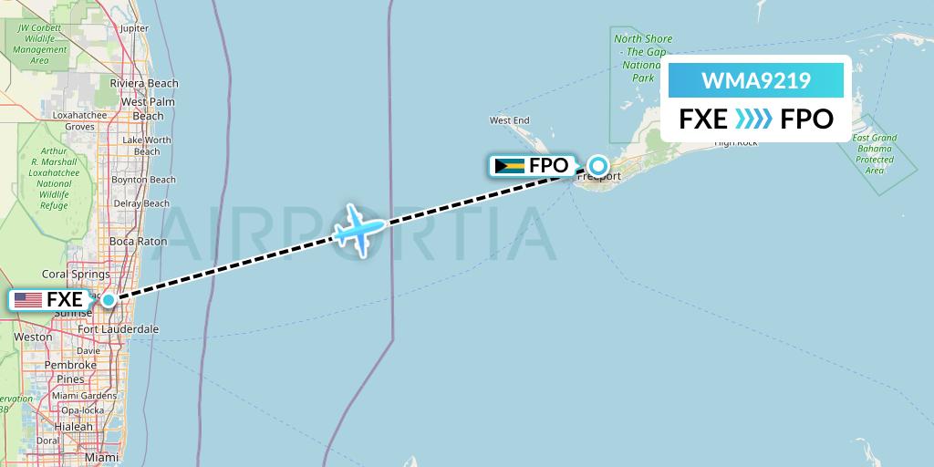 WMA9219 Flight Status Watermakers Air Fort Lauderdale to Freeport