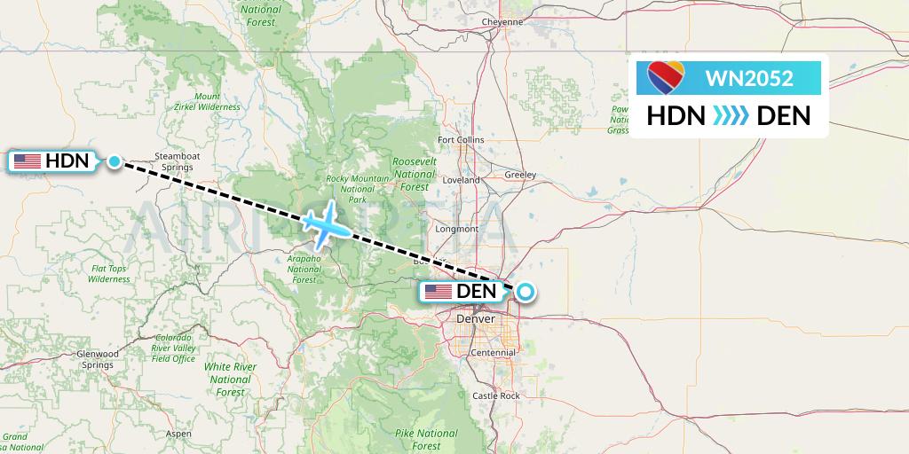 WN2052 Flight Status Southwest Airlines Hayden to Denver (SWA2052)