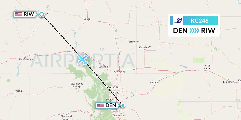KG246 Flight Status Key Lime Air Denver to Riverton (LYM246)