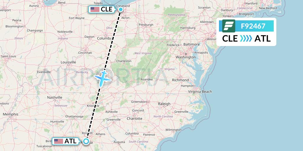 F92467 Flight Status Frontier Airlines Cleveland to Atlanta (FFT2467)