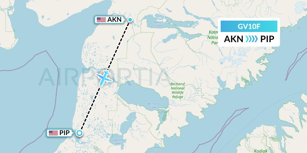 GV10F Flight Status Grant Aviation King Salmon to Pilot Point (GUN10F)