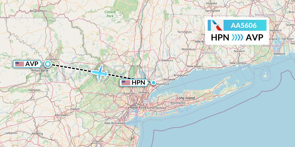 AA5606 Flight Status American Airlines White Plains to Avoca (AAL5606)