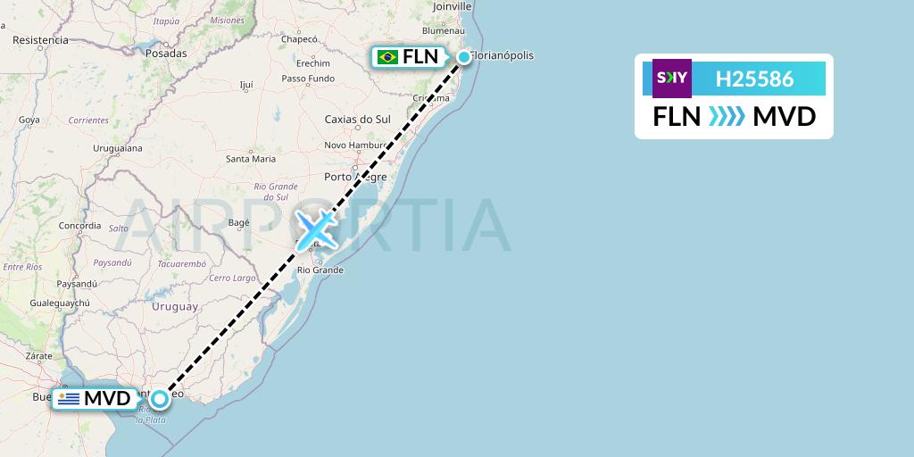 H25586 Flight Status Sky Airline Florianopolis to Montevideo (SKU5586)