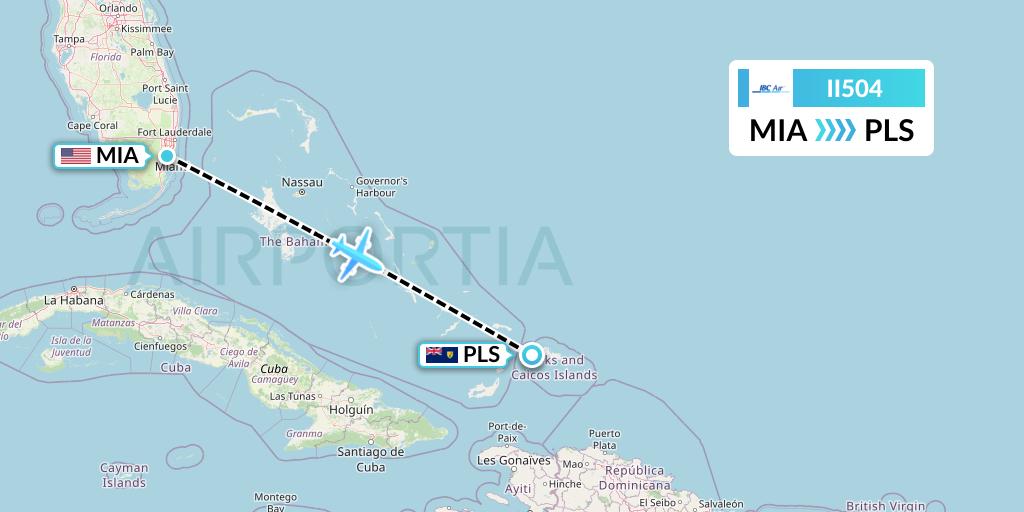 II504 Flight Status IBC Airways Miami to Providenciales (CSQ504)