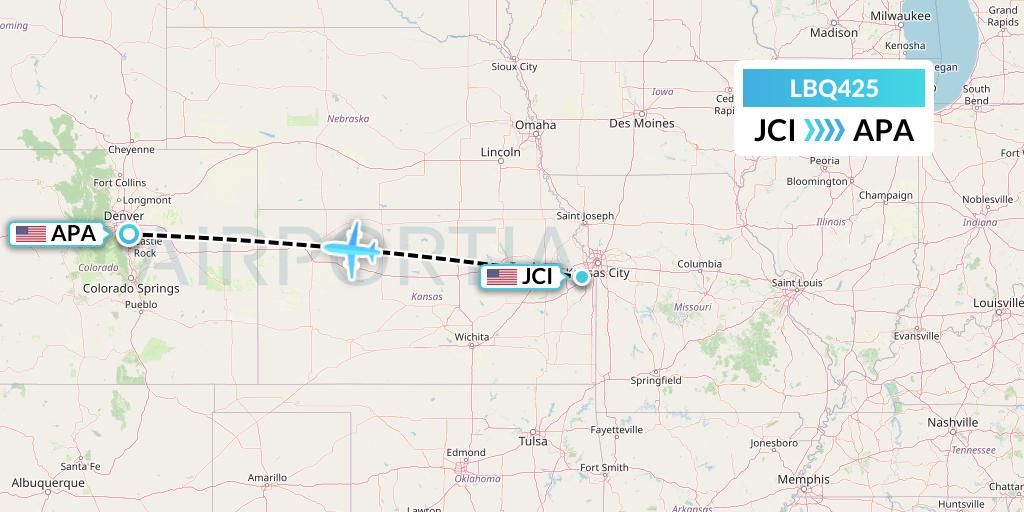 LBQ425 Flight Status Quest Diagnostics Olathe to Denver