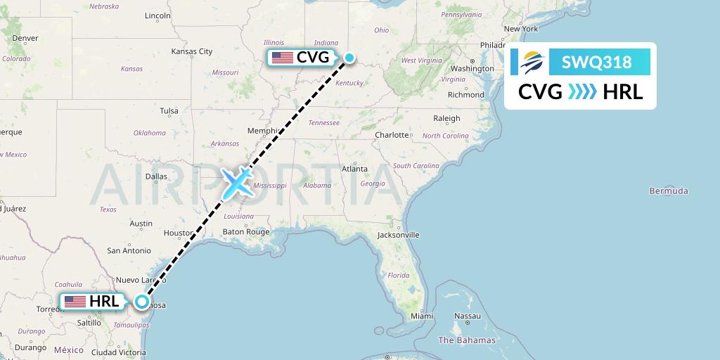 SWQ318 Flight Status Swift Air Cincinnati to Harlingen (WQ318)