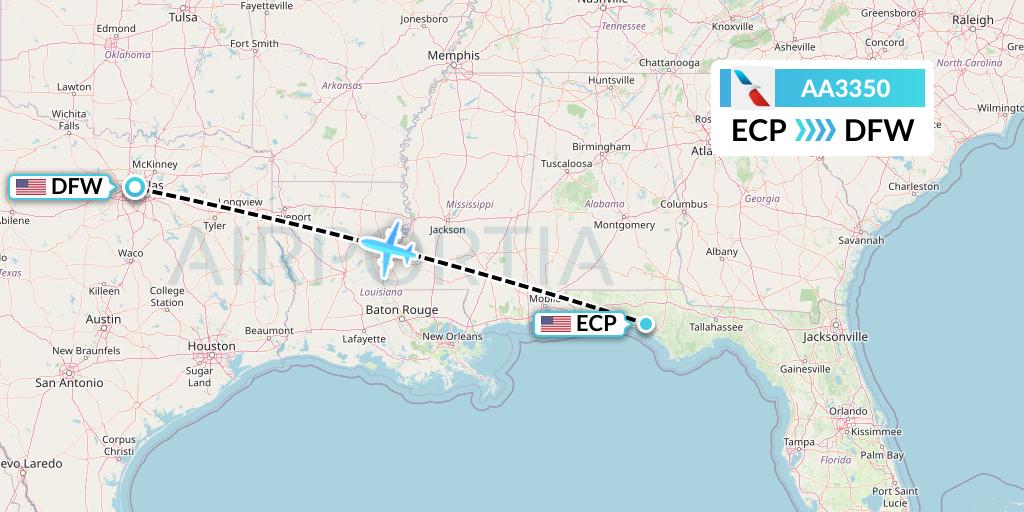 AA3350 Flight Status American Airlines Panama City to Dallas (AAL3350)