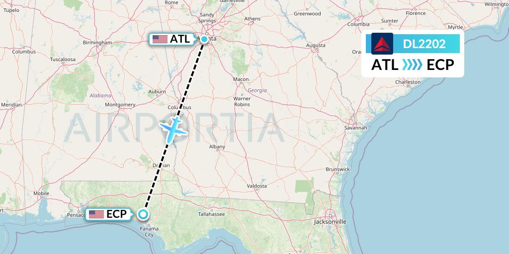DL2202 Flight Status Delta Air Lines Atlanta to Panama City (DAL2202)