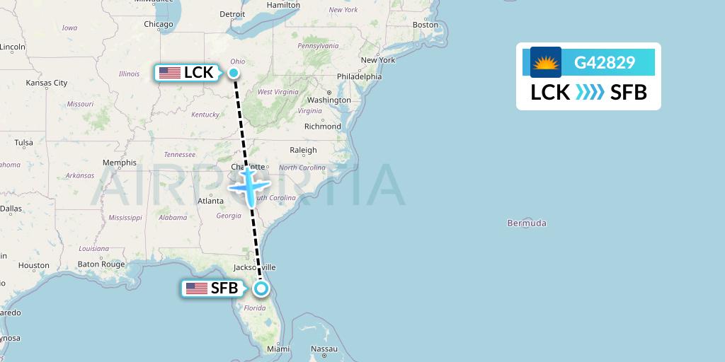 G42829 Flight Status Allegiant Air Columbus to Orlando (AAY2829)