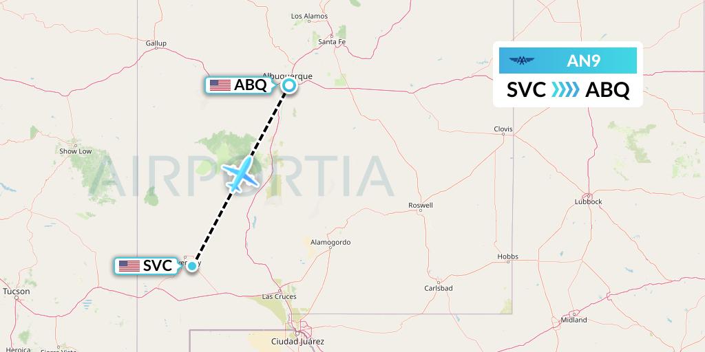 AN9 Flight Status Advanced Air Silver City to Albuquerque (WSN9)