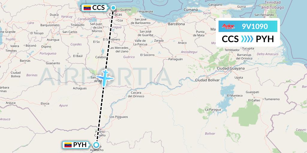 9V1090 Flight Status Avior Airlines Caracas to Venezuela (ROI1090)