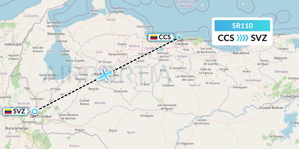 5R110 Flight Status Rutaca Airlines Caracas to Venezuela (RUC110)