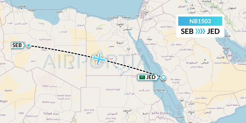 NB1503 Flight Status Berniq Airways Sabha to Jeddah (BNL1503)