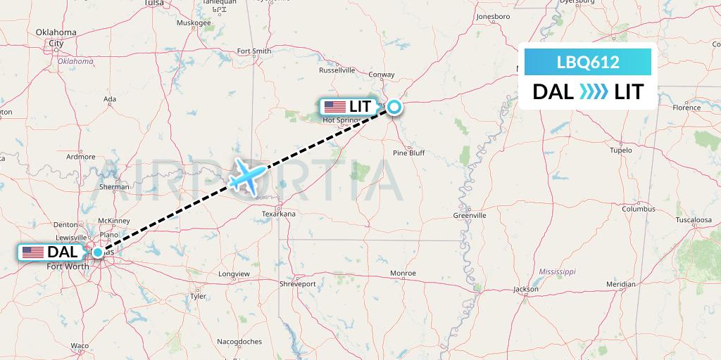 LBQ612 Flight Status Quest Diagnostics Dallas to Little Rock