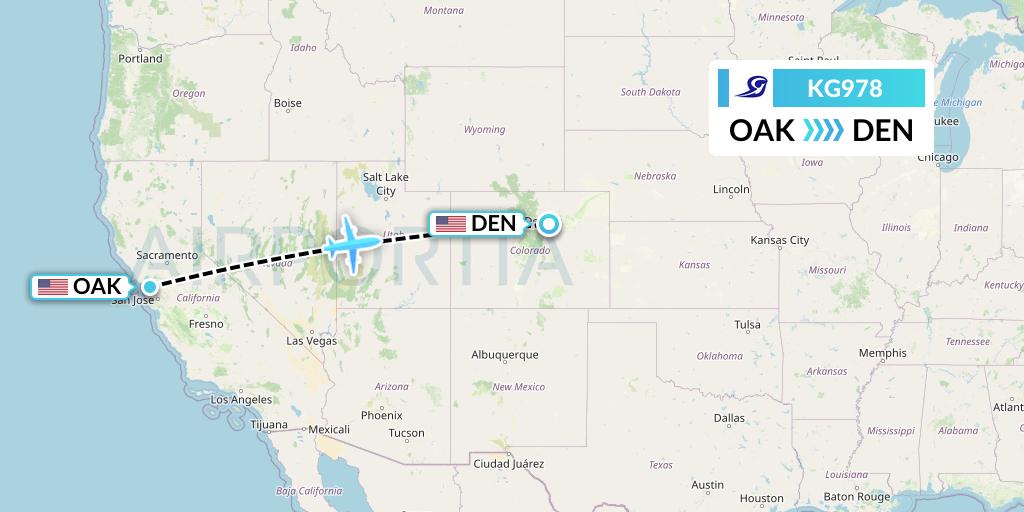 KG978 Flight Status Key Lime Air Oakland to Denver (LYM978)