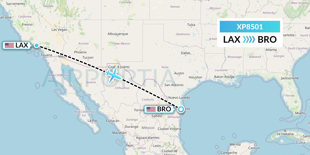 XP8501 Flight Status Avelo Airlines Los Angeles to Brownsville (VXP8501)