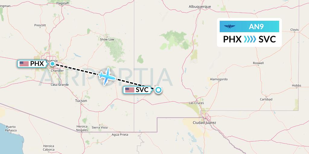 AN9 Flight Status Advanced Air Phoenix to Silver City (WSN9)