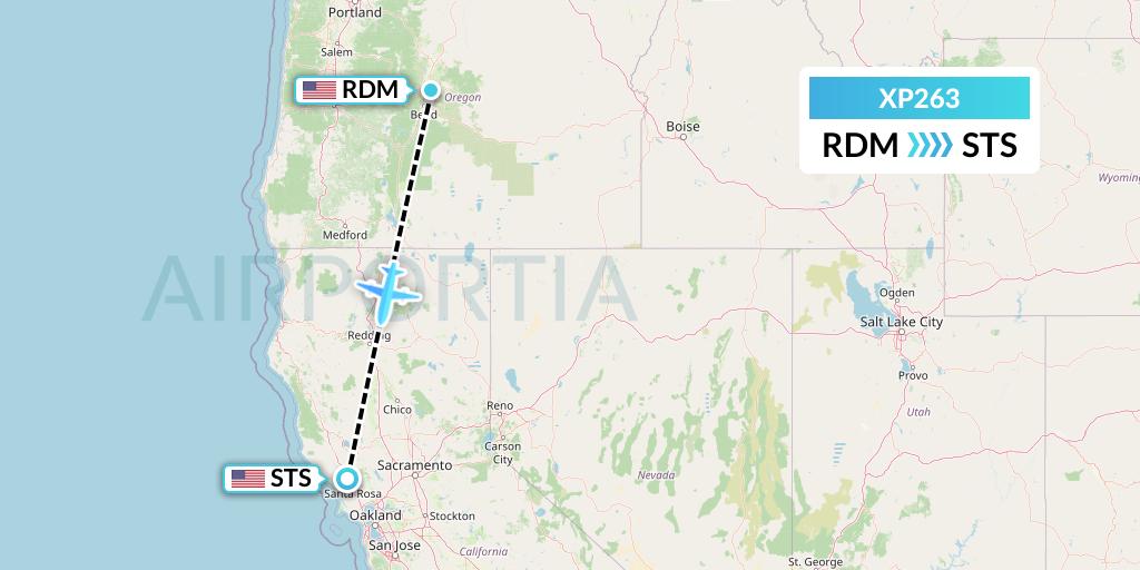 XP263 Flight Status Avelo Airlines Redmond to Santa Rosa (VXP263)