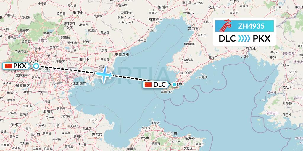 ZH4935 Flight Status Shenzhen Airlines Dalian to Beijing (CSZ4935)