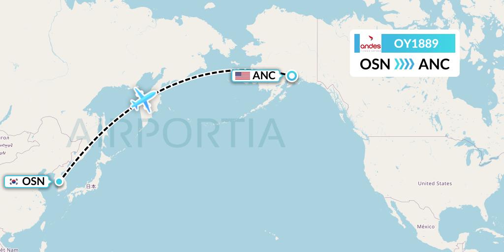 OY1889 Flight Status Omni Air International South Korea to Anchorage