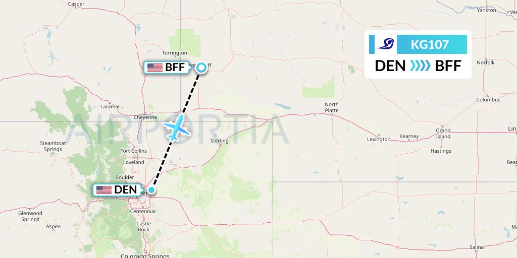 KG107 Flight Status Key Lime Air Denver to Scottsbluff (LYM107)