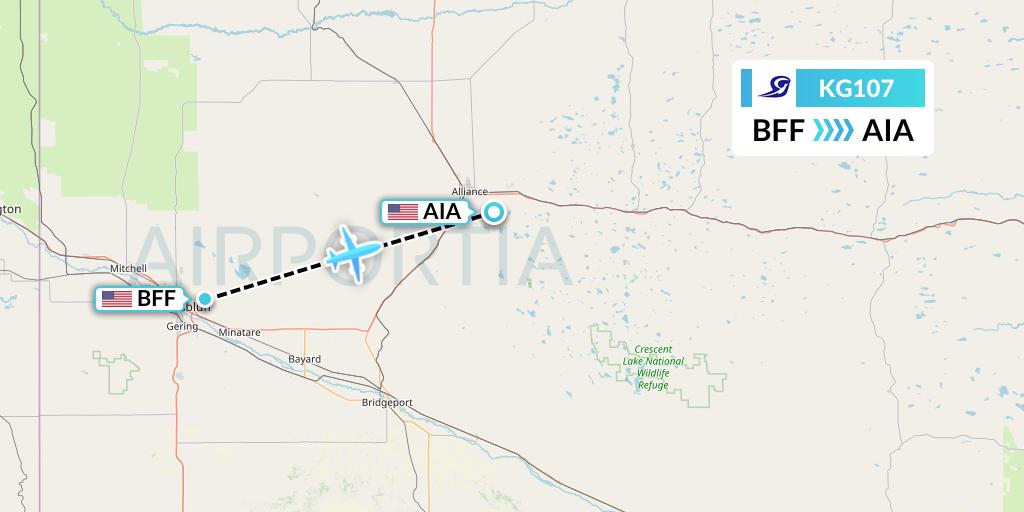 KG107 Flight Status Key Lime Air Scottsbluff to Alliance (LYM107)