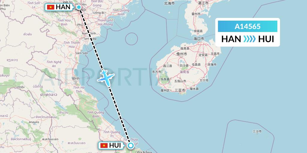 A14565 A.p.g. Distribution Systems Flight Map: Hanoi to Hue
