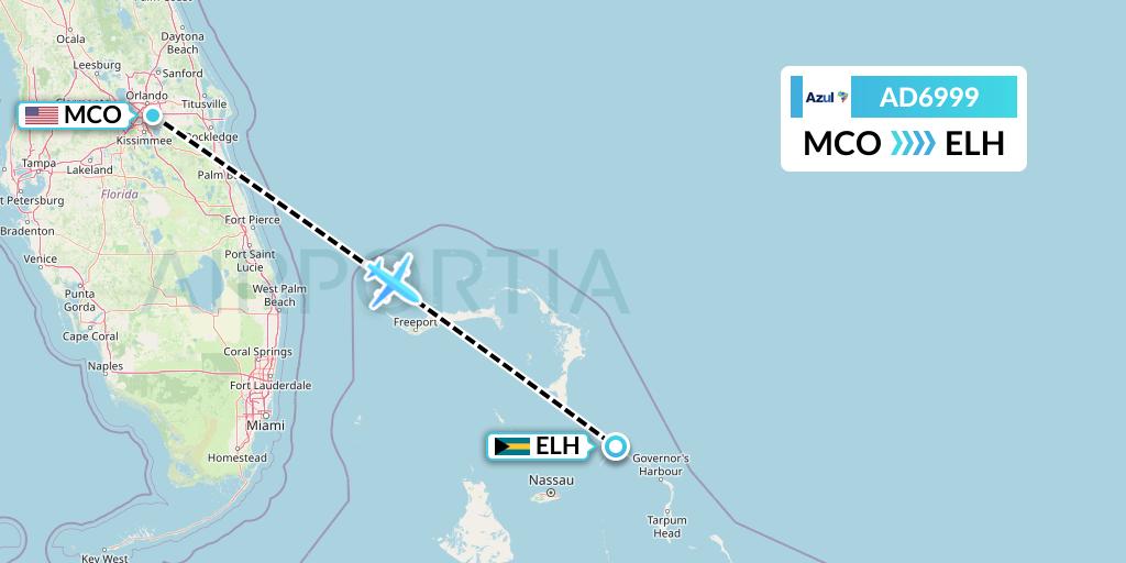 AD6999 Flight Status Azul Brazilian Airlines Orlando to North