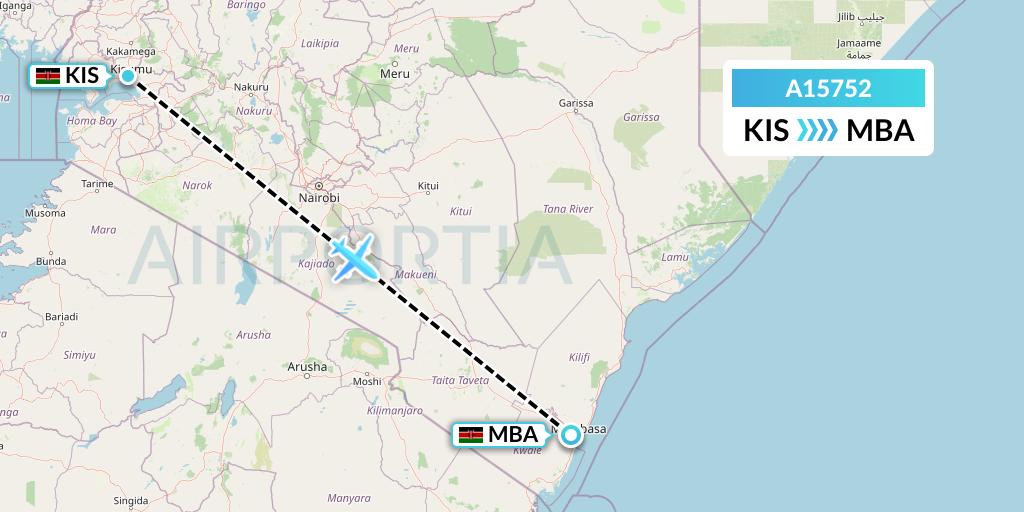 A15752 Flight Status A.p.g. Distribution Systems Kisumu to Mombasa