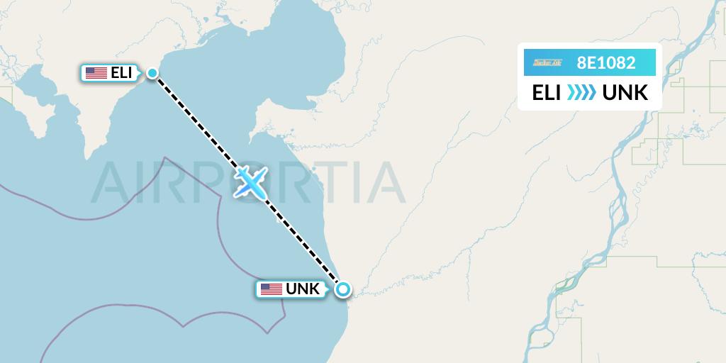8E1082 Flight Status Bering Air Elim to Unalakleet (BRG1082)