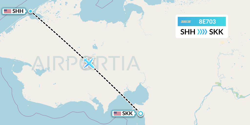 8E703 Flight Status Bering Air Shishmaref to Shaktoolik (BRG703)