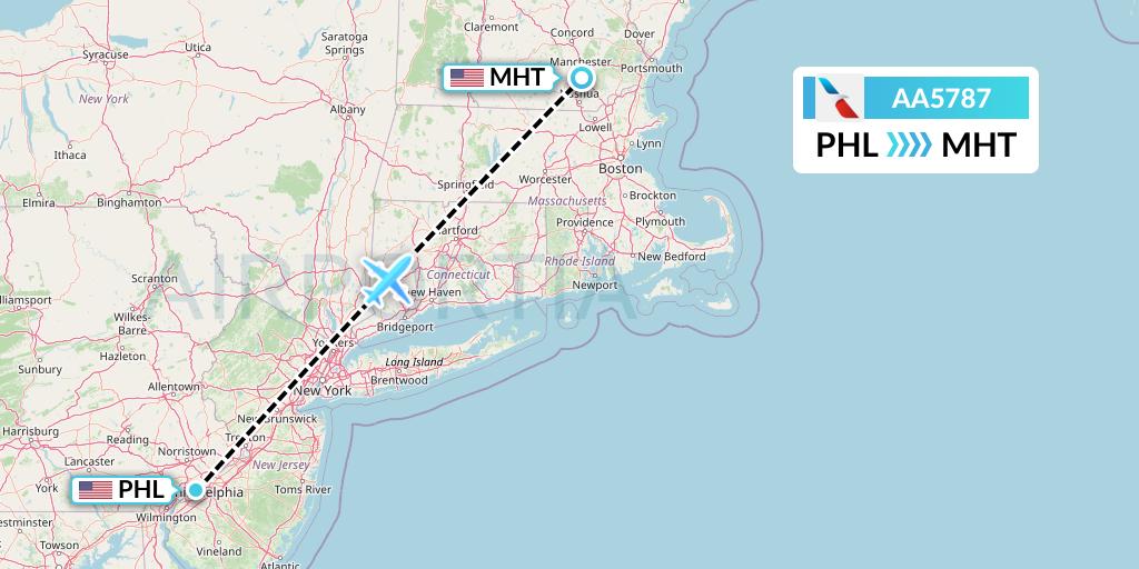 AA5787 Flight Status American Airlines Philadelphia to Manchester