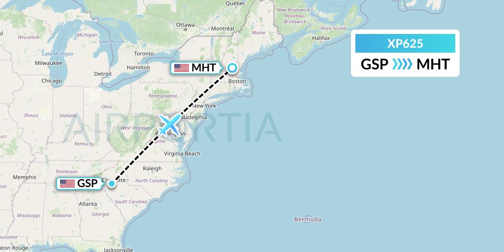 XP625 Flight Status Avelo Airlines GreenvilleSpartanburg to