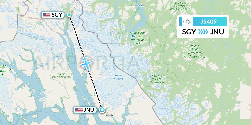 J5409 Flight Status Alaska Seaplane Service Skagway to Juneau