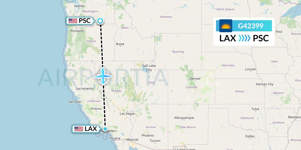 G42399 Flight Status Allegiant Air Los Angeles to Pasco (AAY2399)