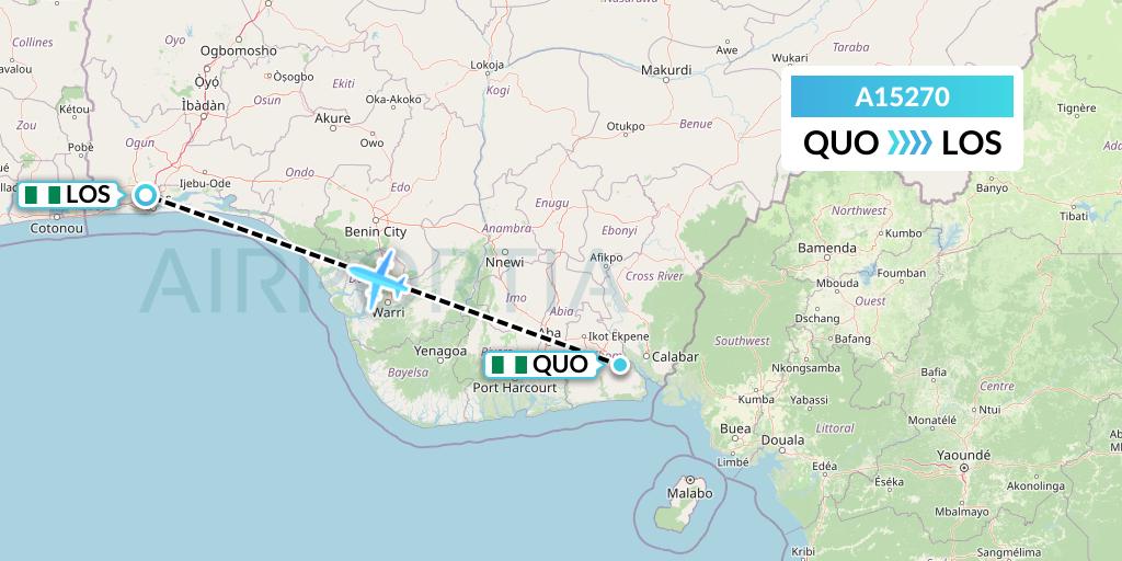 A15270 A.p.g. Distribution Systems Flight Map: Uyo to Lagos